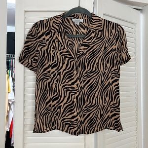 Vintage silk button up